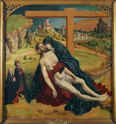 Pietà avec deux donateurs